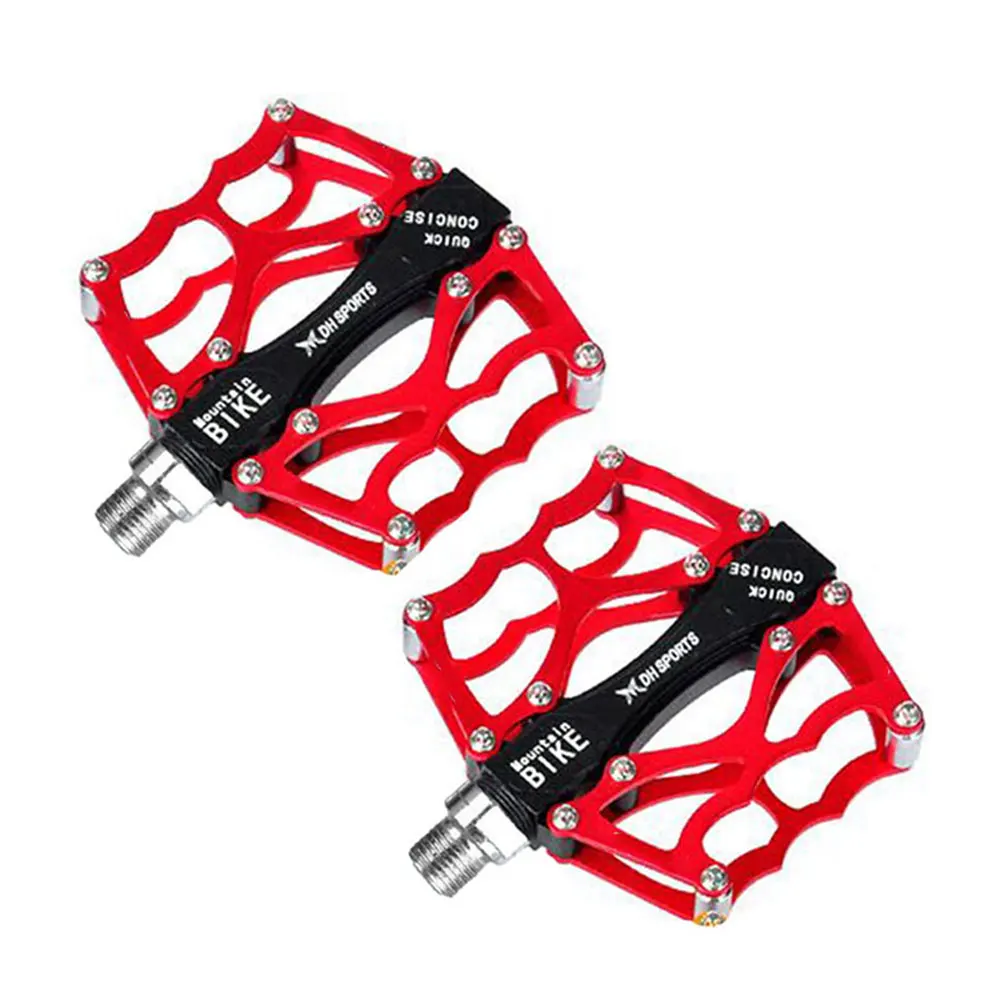 Red Пара 9/1" велосипед Горный велосипед Велоспорт MTB платформы педали алюминий - Цвет: Red
