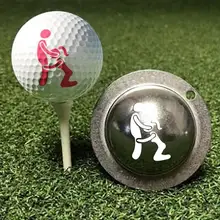 Easily Use Mini Stainless Golf Ball Liner Template Marker for Marking