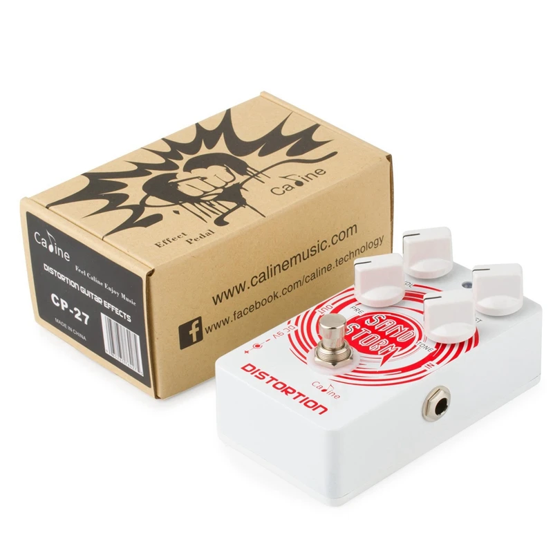 Caline CP-27 педаль гитарного эффекта песочный шторм Crunch Distortion с корпусом из алюминиевого сплава True Bypass