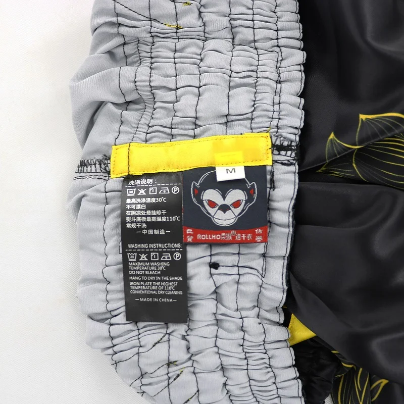 Лотоса печати Муай Тай шорты для боевых искусств, ММА шорты одежда тренировочный модуль борьбы борцовки боевых искусств шорты для кикбоксинга одежда