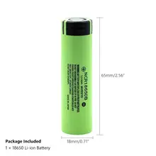 2020 100% Panasonic Original 18650 Battery NCR18650B 3.7V 3400 mah 18650 Lithium Rechargeable Battery Flashlight batteries