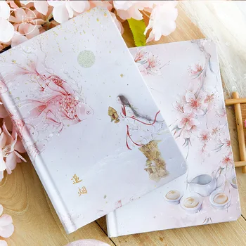 

Chinese Style Hardcover Notebook Planner Sketchbook School Students Diary Office Agenda Stationery Record Life papeleria Gifts