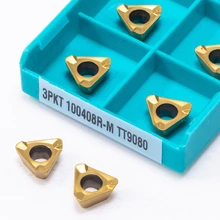 Alta qualidade 3pkt 100408r m tt9080 carboneto de inserção torno fresagem 3pkt100408 cnc torneamento ferramenta cortador rosto duro liga lâmina
