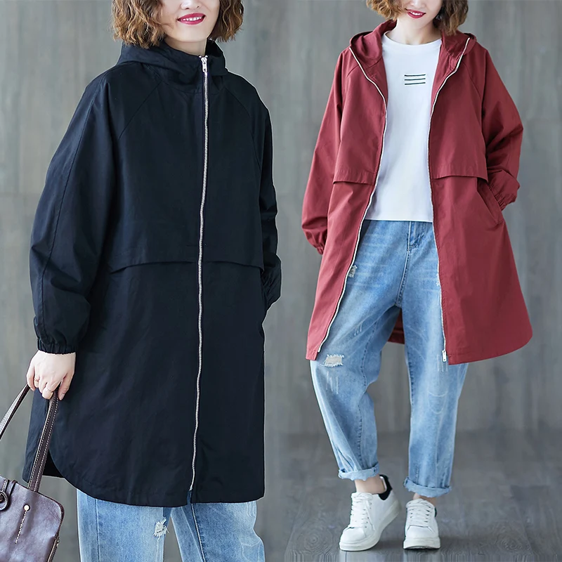 

BIG SIZE Spring Autumn Women Fashion Elegant Solid Outerwear Tops Ladies Female Large Long Sleeve Split Cardigans Jacket Coat