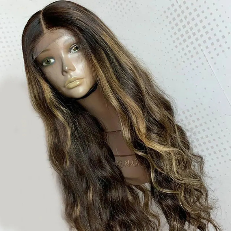 Перуанские парики 13X4 на кружевной передней части с бесплатной частью перуанские