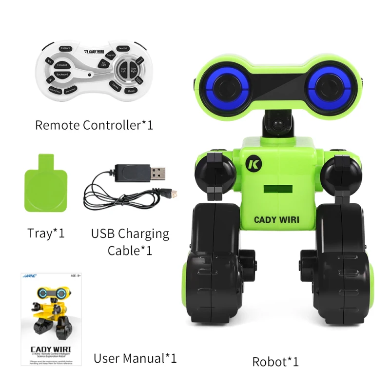Intelligent Wireless Control Touch Induction RC Robot Model 2.4G Recording Programming Interaction Dancing Delivery Robot Toy 6