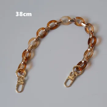

38/67cm Detachable Bag Handle Strap Chain Retro Acrylic Belts for Women DIY Handbag Purse Wallet Colored Bag Chains Accessories