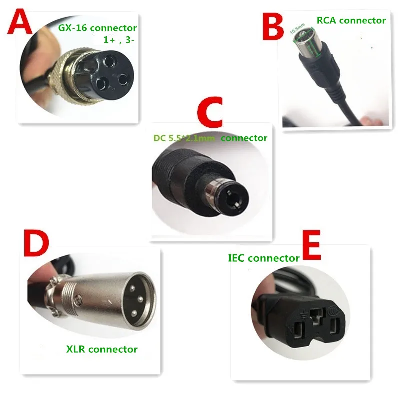 Chumbo Ácido Carregador de Bateria para 48v 14ah12ah20ah32ah Bicicleta Elétrica com Ventilador Refrigeração Boa Qualidade 48v - Image 3