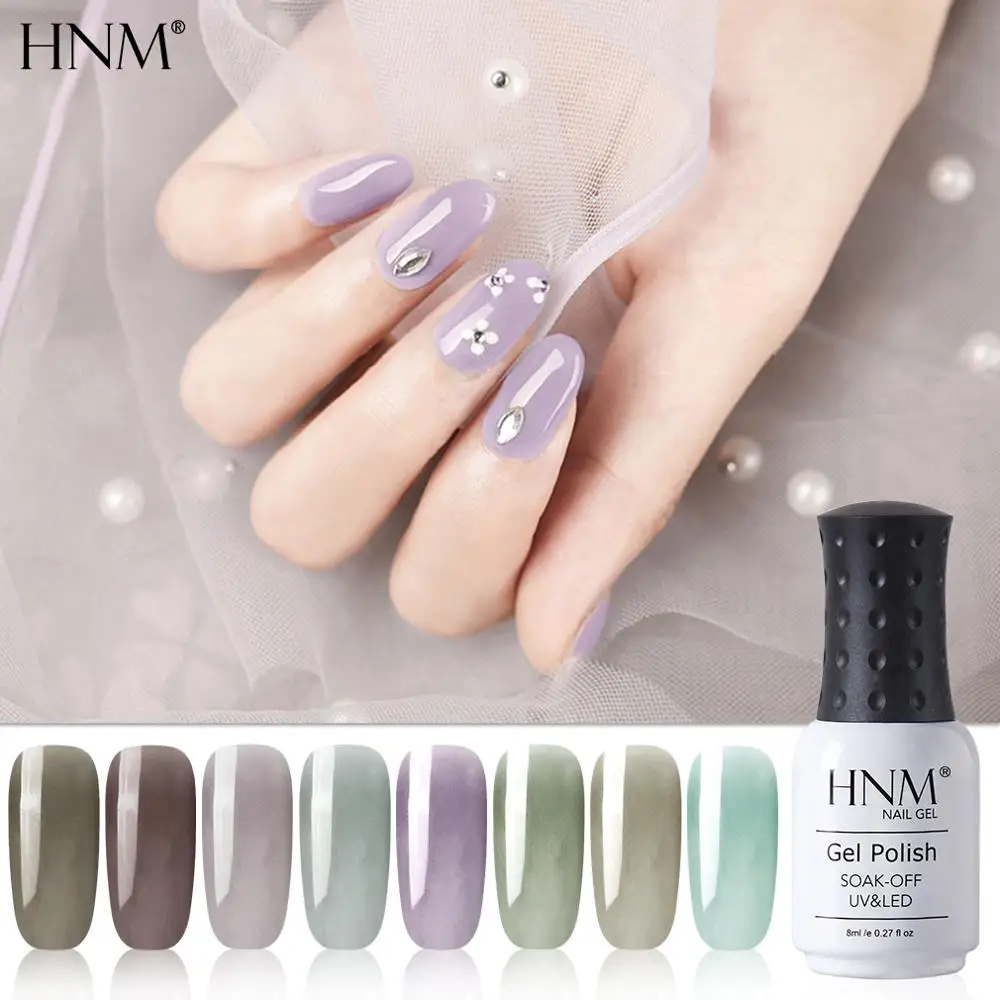 HNM новый 8 мл ледниковый черный уф-гель для ногтей Narl Art Soak Off гибридный лак