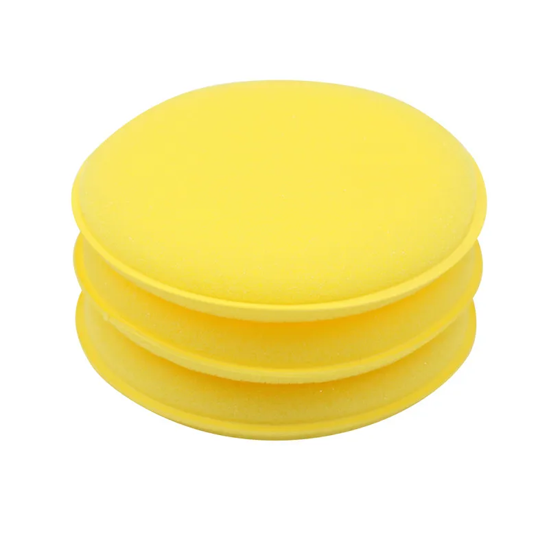 10 шт. Автомобильная ручная полировка воском губка круглый спонж блок для обслуживания автомобиля чистящий инструмент для очистки пыли принадлежности для мытья автомобиля
