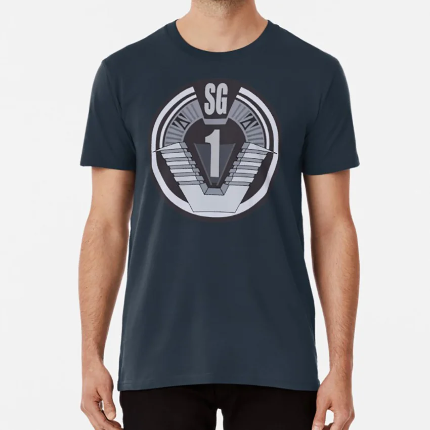 Звездные ворота SG-1 Значок Футболка Stargate sg 1 sg1 colonel general jack ooneil doctor daniel | Мужская