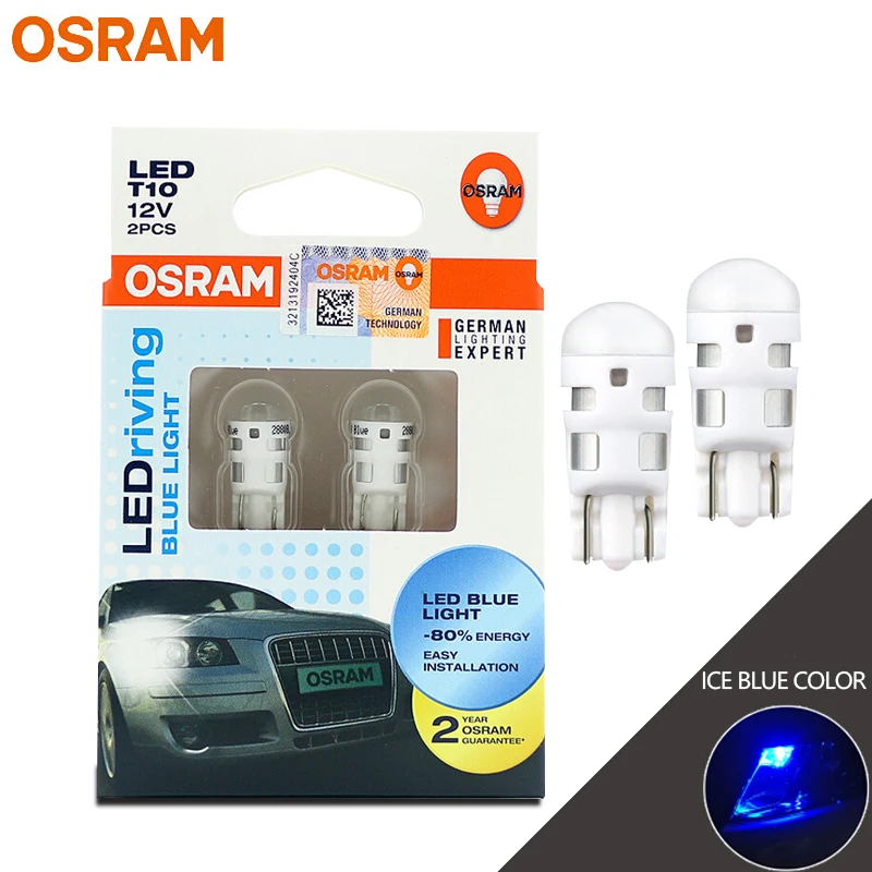 OSRAM W5W T10 Синий Цветной Стандартный светодиодный светильник с поворотным сигналом
