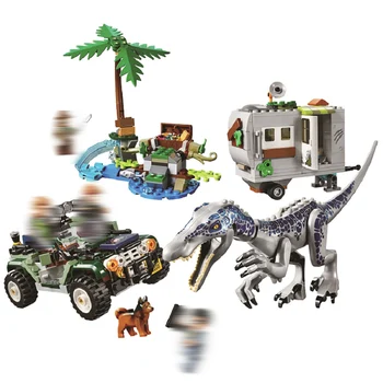 

75935 456pcs lepinblock jurassic dinosaurs baryonyx the treasure hunt building blocks 10335 Bricks Toys For Children