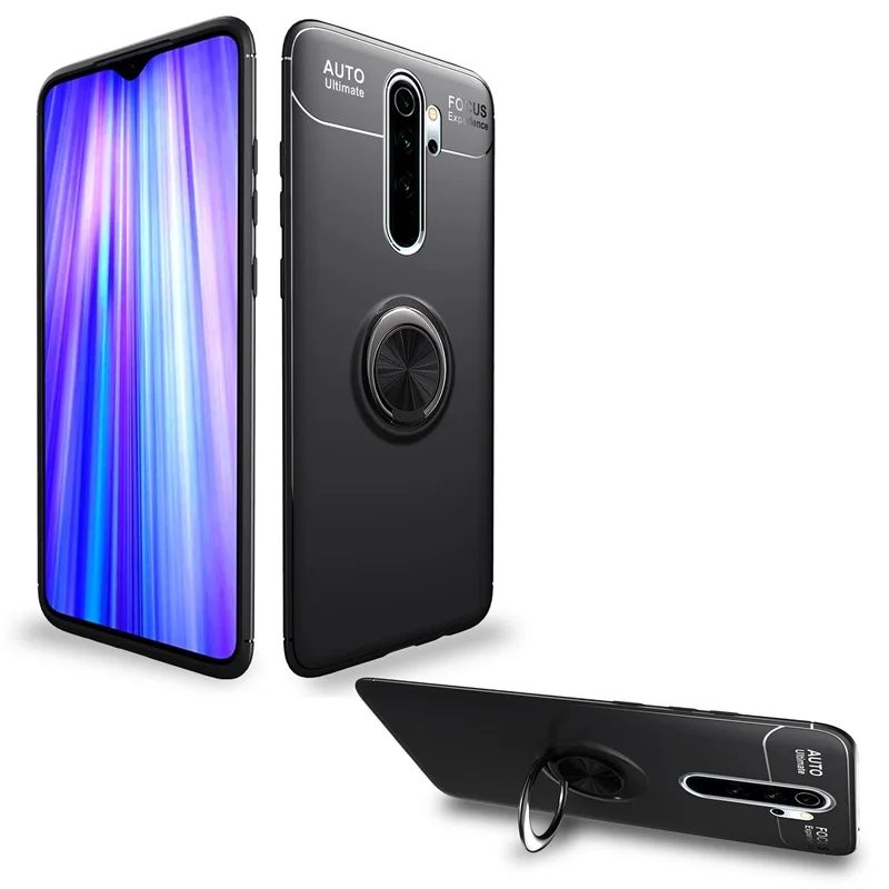 Роскошный мягкий автомобильный чехол-кольцо для Xiaomi Redmi Note 8 Pro, противоударный чехол для Xiaomi Redmi Note 8 Pro, силиконовый бампер из ТПУ