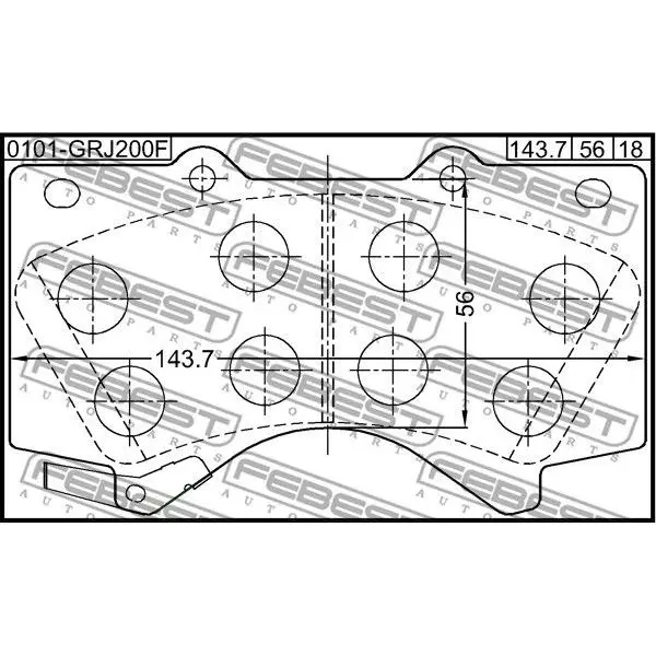 Колодки тормозные передние TOYOTA LAND CRUISER 200 UZJ200/VDJ200