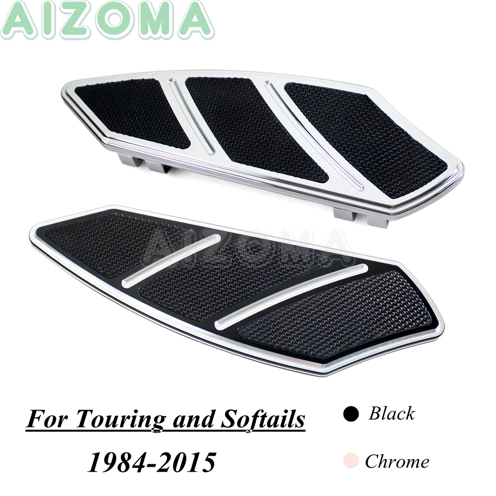 1 Pair Motorcycles Front Driver Floorboards Foot Pegs Rest For Harley