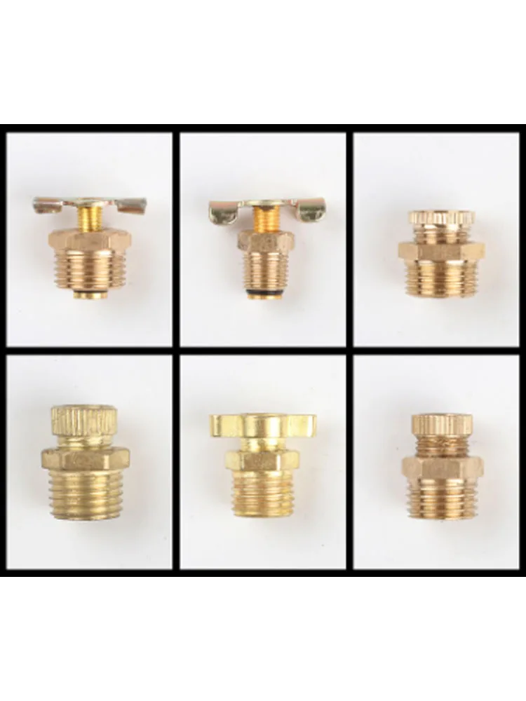 thumbnail image 1 of Válvula de drenaje de accesorios de puerto de tanque de aire, compresor de rosca macho de latón de 1/4 ", 3/8" y 1/2", 1 of 4