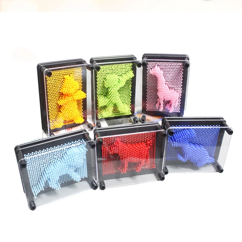 Детские игрушки 3D pinart новинка игрушка красочная игла для отпечатков пальцев