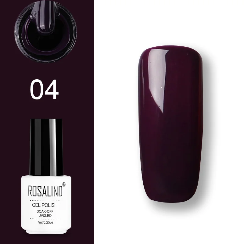ROSALIND набор гель-лаков UV Vernis полуперманентный праймер верхнее покрытие 7 мл полигель-лак для маникюра - Цвет: GN03-ROSALIND