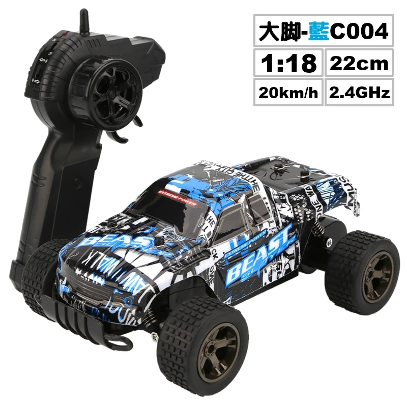 Радиоуправляемый автомобиль 1:18 4WD 4x4, вождение автомобиля, внедорожный дрейф, скалолазание, 2,4 г, скалолазание, водительский привод, скоростной автомобиль, игрушки - Цвет: LR-C004B