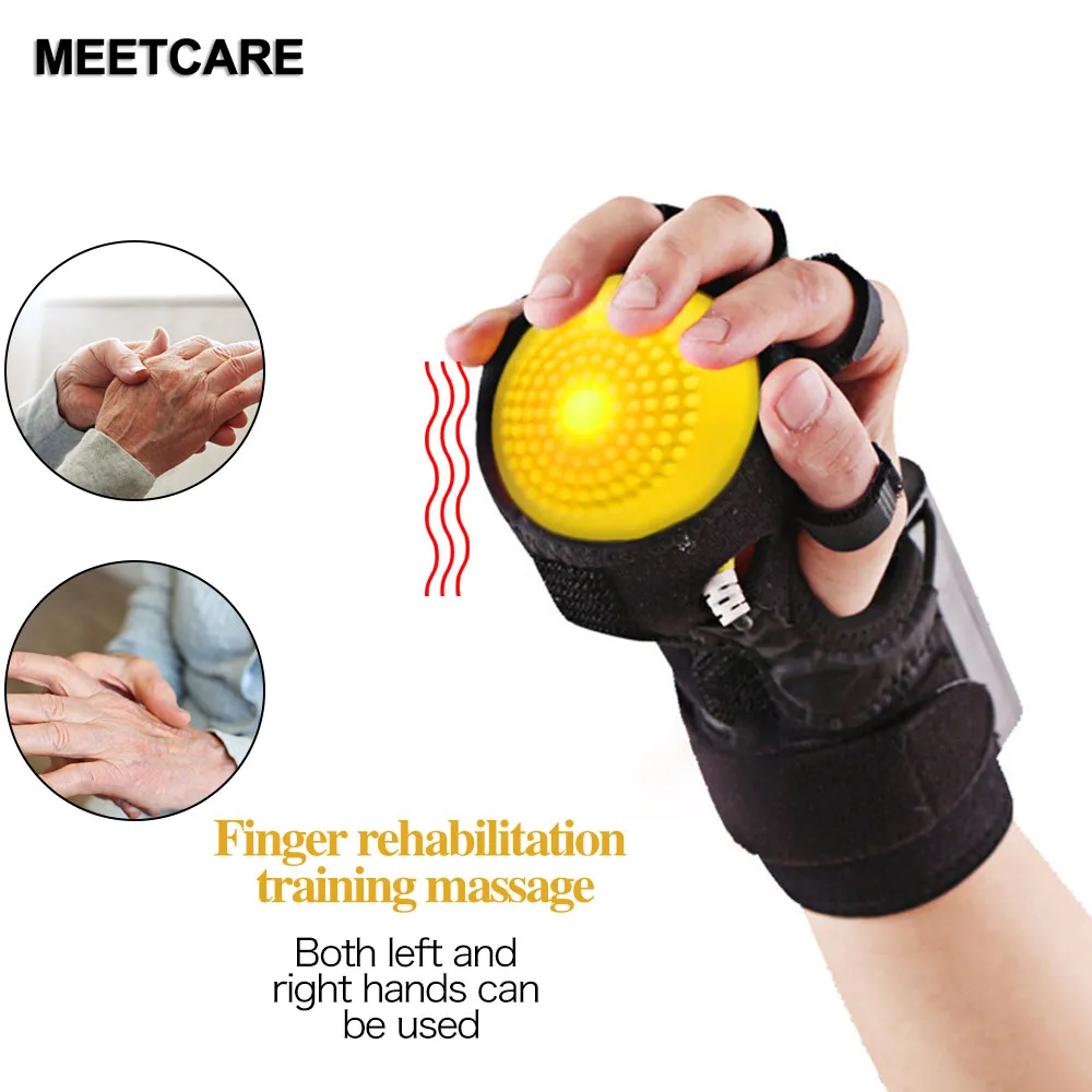 Rechargeable Infrared Hot Compress Hand Massager Ball Improve Fingers