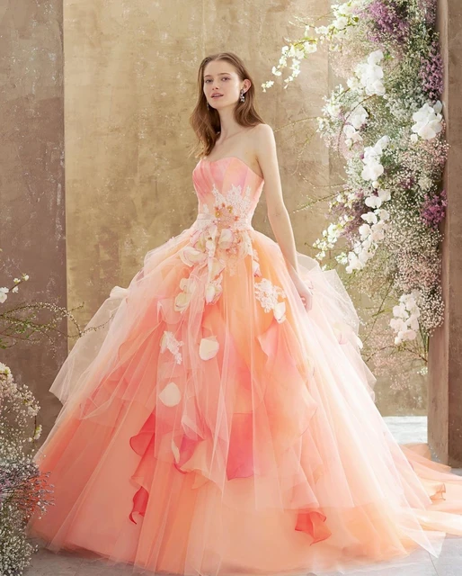 Peach Is The New Pink! 32 Sweet and Romantic Peach Gowns You Must See! | Peach  gown, Peach wedding dress, Gowns of elegance