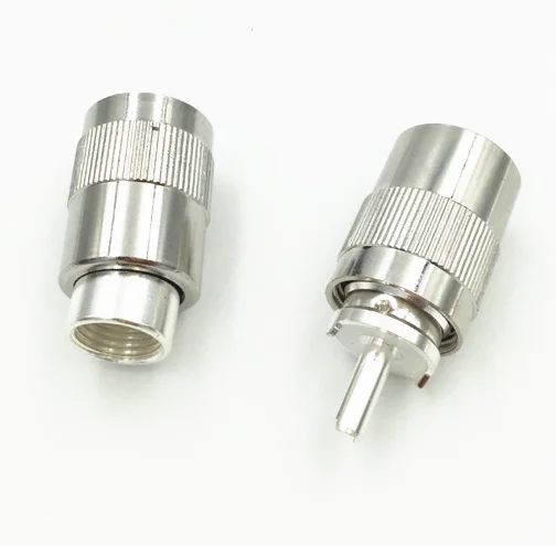 10 шт. UHF PL259 мужской припой RG5 RG6 LMR300 5D-FB RF адаптер коаксиальные разъемы адаптера |