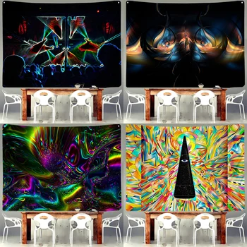 

Psychedelic Tapestry Series Bohemian Style Home Yoga Mat Decoration Background Cloth Bedside Jewelry Wholesale Hot Sale 2021