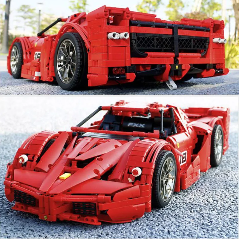 13085 форма King MOC Technic серия RC автомобиль супер гоночный автомобиль 1:8 модель дистанционного управления Строительный блок кирпичные игрушки подарок для детей - Цвет: without original box