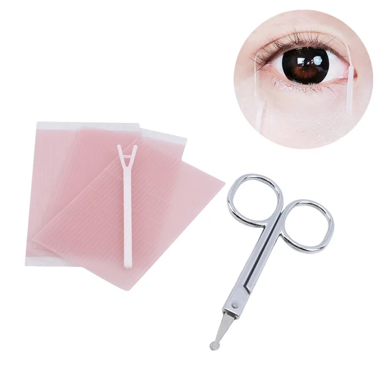 Невидимая двойная лента для век прозрачные и водонепроницаемые самоклеящиеся наклейки для двойного века+ лента для век пинцет