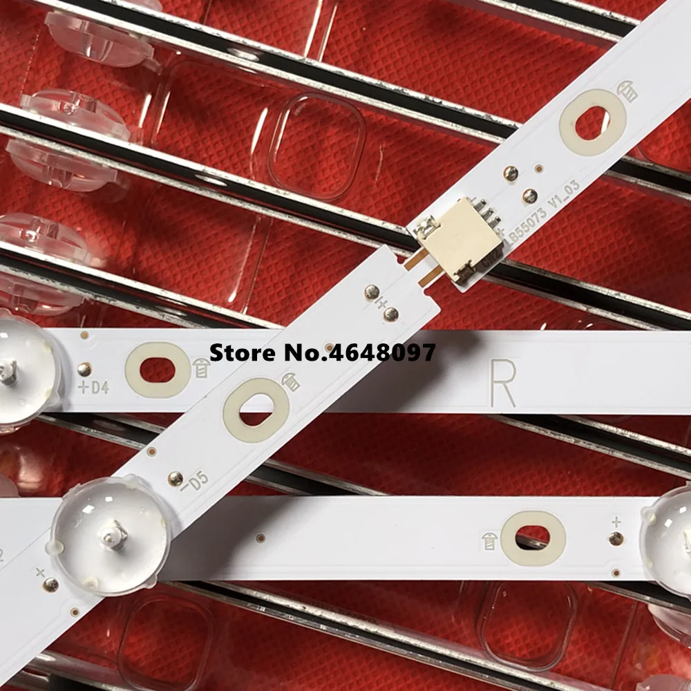 5SET=60PCS 55" LED STRIP For 55PUS6162 55PUS6262 55PUS6703 55PUS6753 55PUS6753/12 55PUS7303 TPT550DU2 TPT550U2-EQYSHM T550QVN05