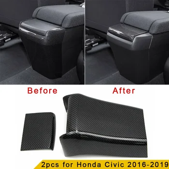 

Parts Anti-kick Cover Carbon Fiber Style For Honda Civic 2016-2019 Box 2pcs