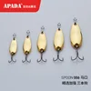 APADA Spoon 006 Tinplate 3.5g 32X12mm OWNER Treble Hook Multicolor Zinc alloy Metal Spoon feather Fishing Lures bass ► Photo 2/6