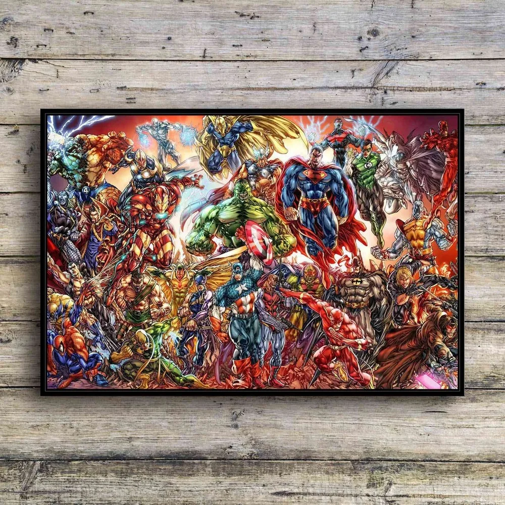 

New Superhero Collection Marvel Avengers Posters Canvas Painting Pictures by numbers Home Decor Wall art Anime Poster