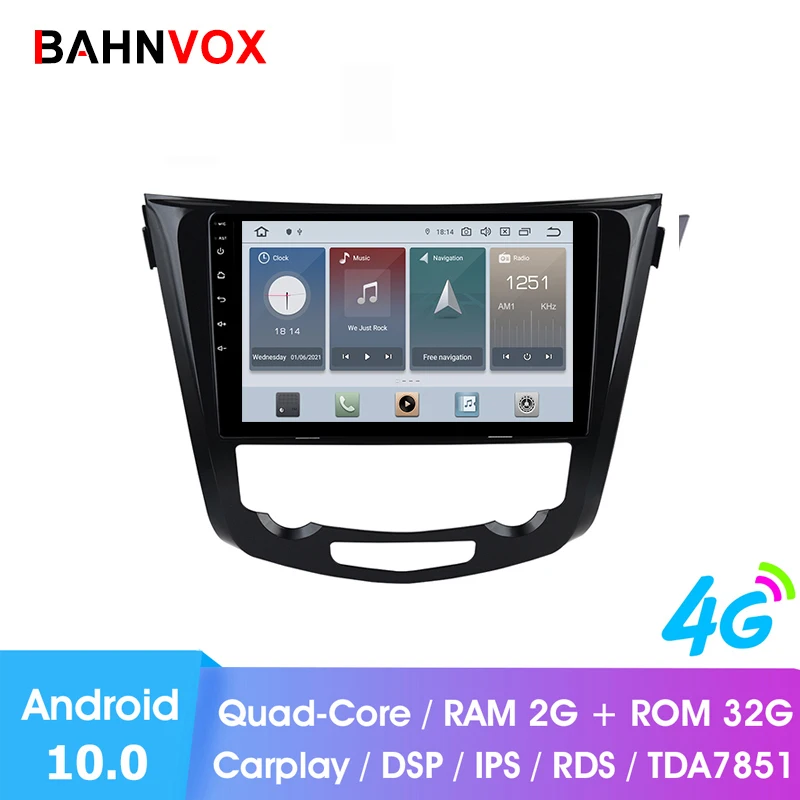 10.1&quot Android 10.0 RAM 2G Car GPS DVD Player For Nissan X-Trail Qashqai J11 2014 2019 Radio Multimedia Navigation Auto Video |