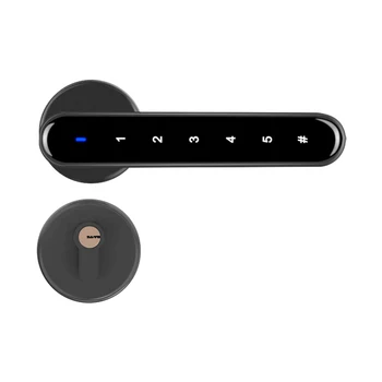 

Cheap Wooden Metal Door Used Smart Password lock Electric code number Lock with Mechanical Key for Intelligent Home