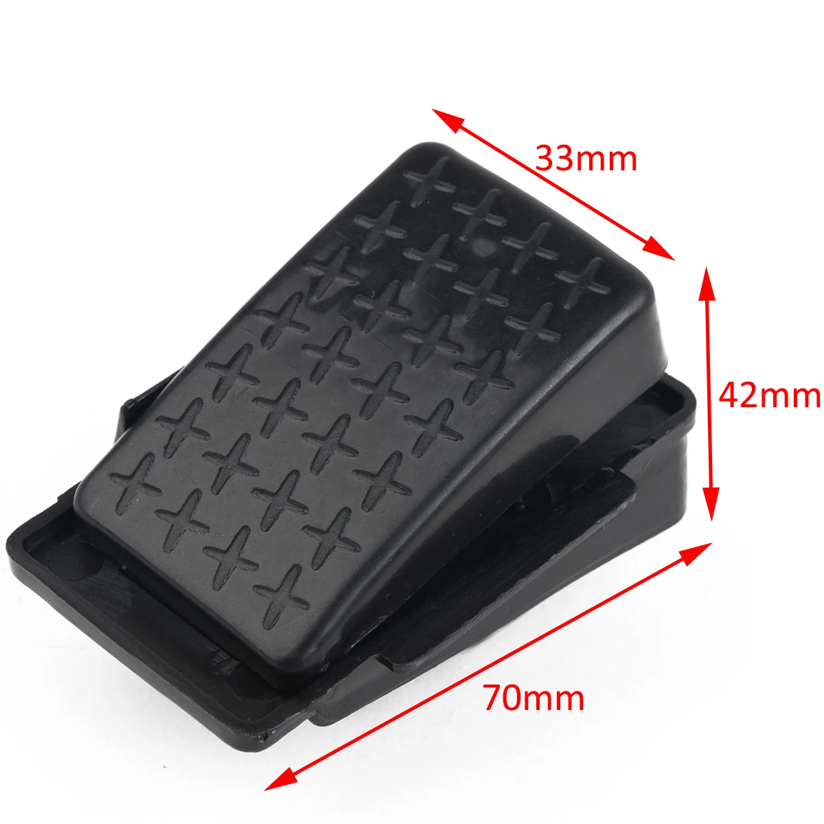 1pc Durable 6V/12V Plastic Children Toy Car Foot Pedal Foot Pedal Reset-Control Switch for Kids Ride On Toy Car 70x42x33 mm