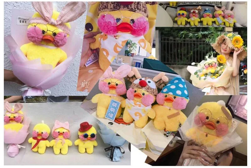 1 шт. 30 см розовый Lalafanfan плюшевые игрушки кукла каваи кафе Мими желтая утка плюшевые игрушки для девочек подарок на день Святого Валентина игрушки