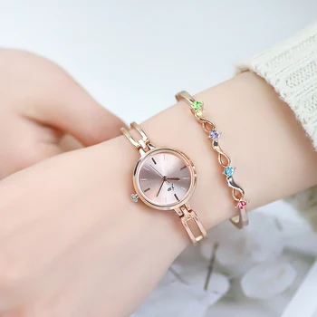

New brand JW Women's Bracelet watches Luxury Crystal Dress watches Clock Ladies'fashion Casual Quartz Wrist watches reloj mujer