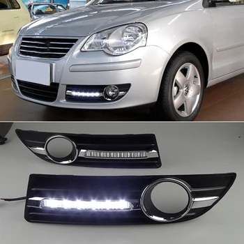 

CSCSNL 1 Pair LED DRL Daytime Running Light Driving Daylight lamp car Styling For Volkswagen Polo 9n3 2005 2006 2007 2008 2010