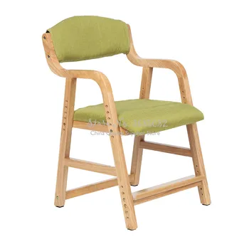 

Children's Lifting chair kids Seat Solid Wood Study Chairs Back Desk Chair Primary School Chair Home Writing Chair Dotomy