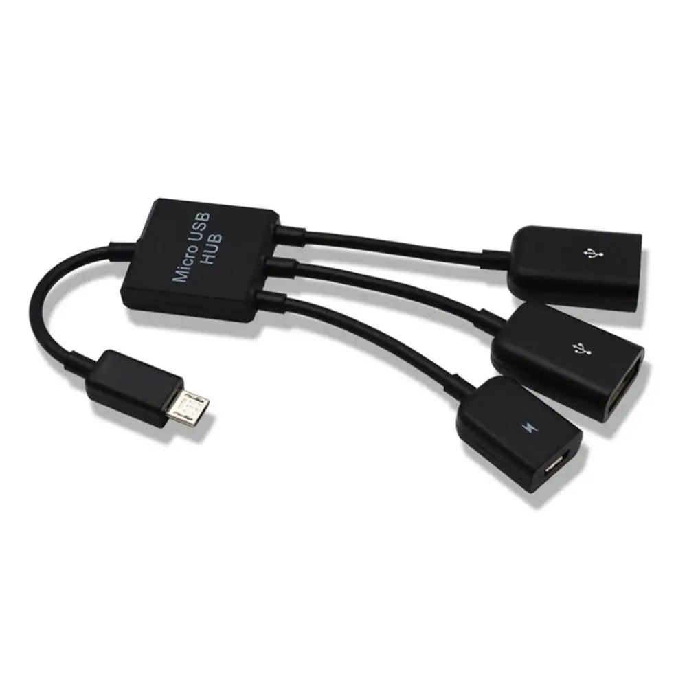 Кабель для передачи данных зарядный кабель type-C/Micro 3 в 1 USB C OTG Хост кабель концентратор Шнур адаптер разъем сплиттер - Цвет: Micro OTG