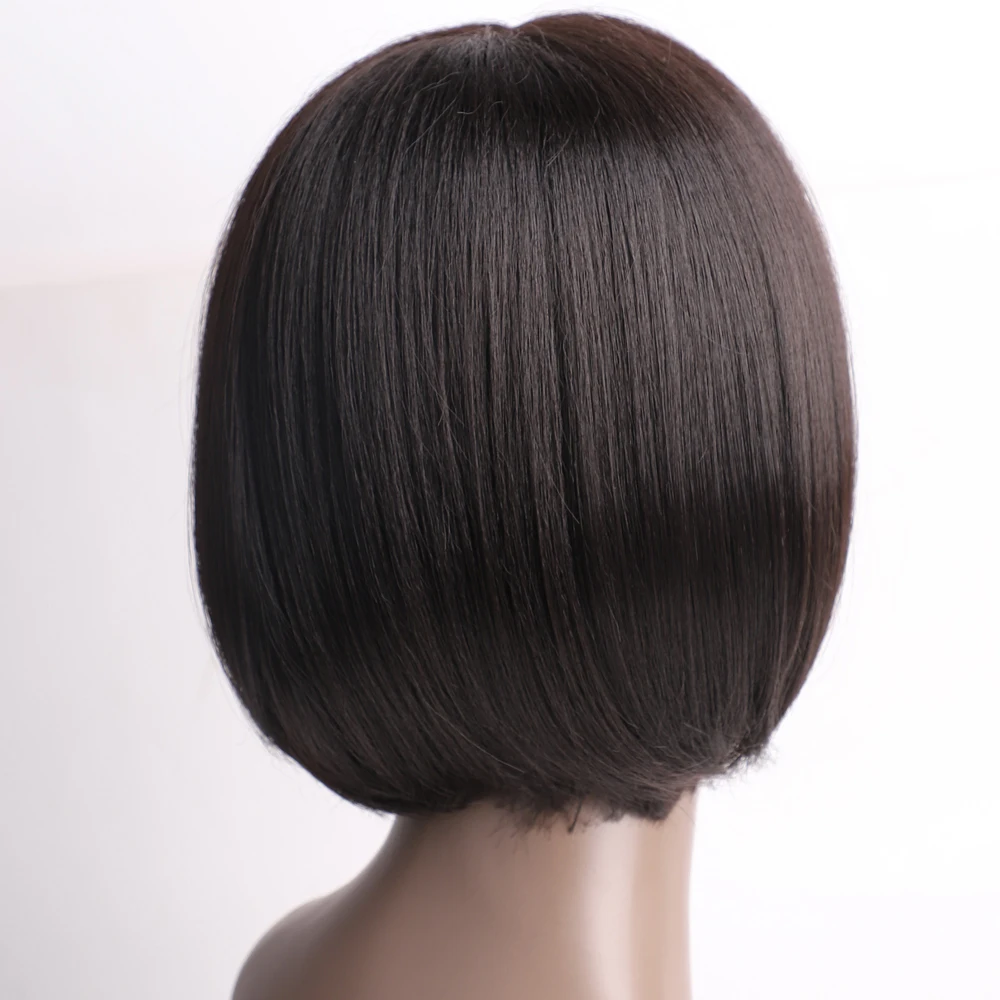 ONYX Synthetic Wig 10 Synthetic BOB Wig Straight Hair Wig Lace/NO-Lace Wig Natural Color Afro High Temperature Hair for Women