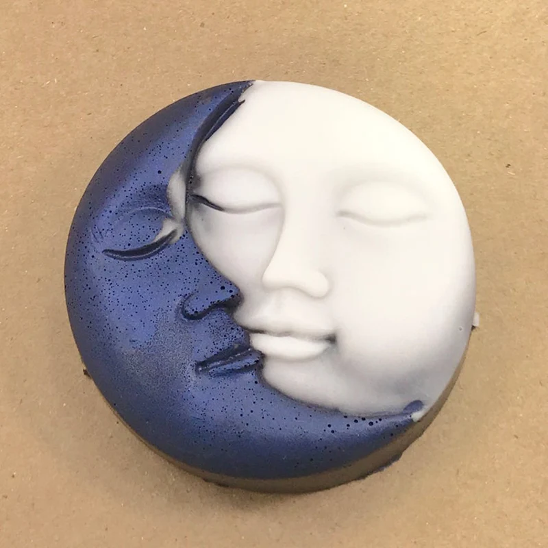 Силиконовая форма для мыла Man in Moon многоразовая силиконовая изготовления