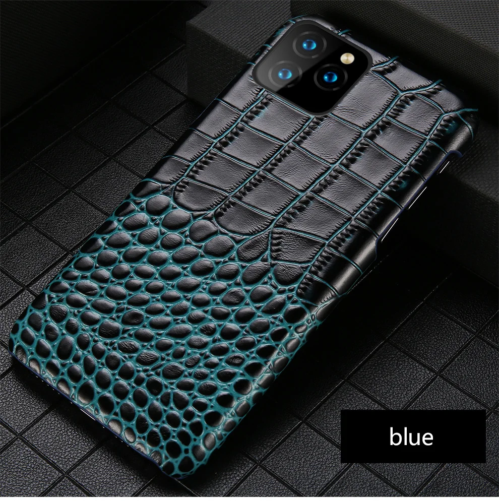 Чехол из натуральной кожи для телефона iPhone 11 11 Pro 11 Pro Max X XS XSMax XR 7 8 plus 5 5S se 6 6S Plus крокодиловая кожа