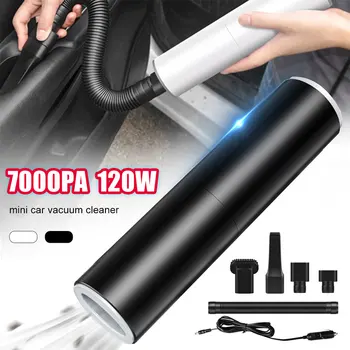 

12v Car Vacuum Cleaner with Wire 120W 7000Pa Powerful Handheld Mini Auto Vacuum Cleaner High Suction Car Vacuum