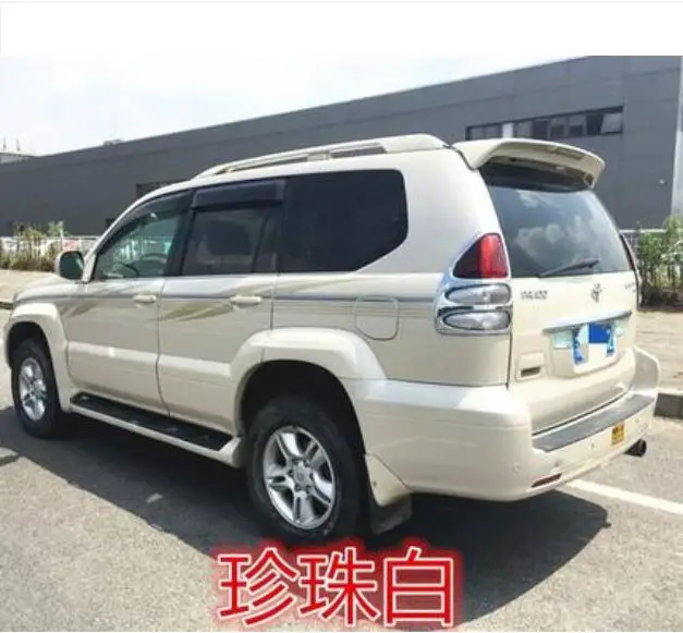 АБС-пластик, автомобильный заднее крыло багажника выступ Спойлеры для Toyota Prado FJ120 2700 4000 спойлер 2003 2004 2005 2006 2007 2008 2009 - Цвет: Pearl white