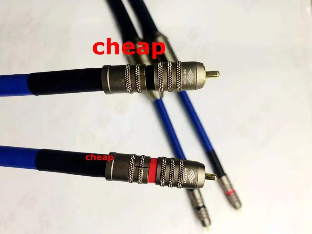 

cheap--shipping--Siltech G7 Empress Cable Double Crown RCA Audio Cable Connection EU Ver