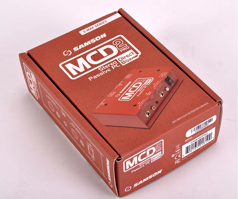 S. Max серия SAMSON MCD2 PRO стерео пассивный ПК прямая коробка запись сценическая одноблочная Гитара Эффект DI Box