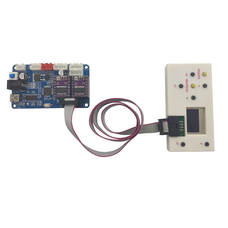 2-axis 1,1 GRBL плата управления+ Автономный контрольный Лер DIY лазерная гравировальная машина micro 2 axis шаговый двигатель управляющая плата